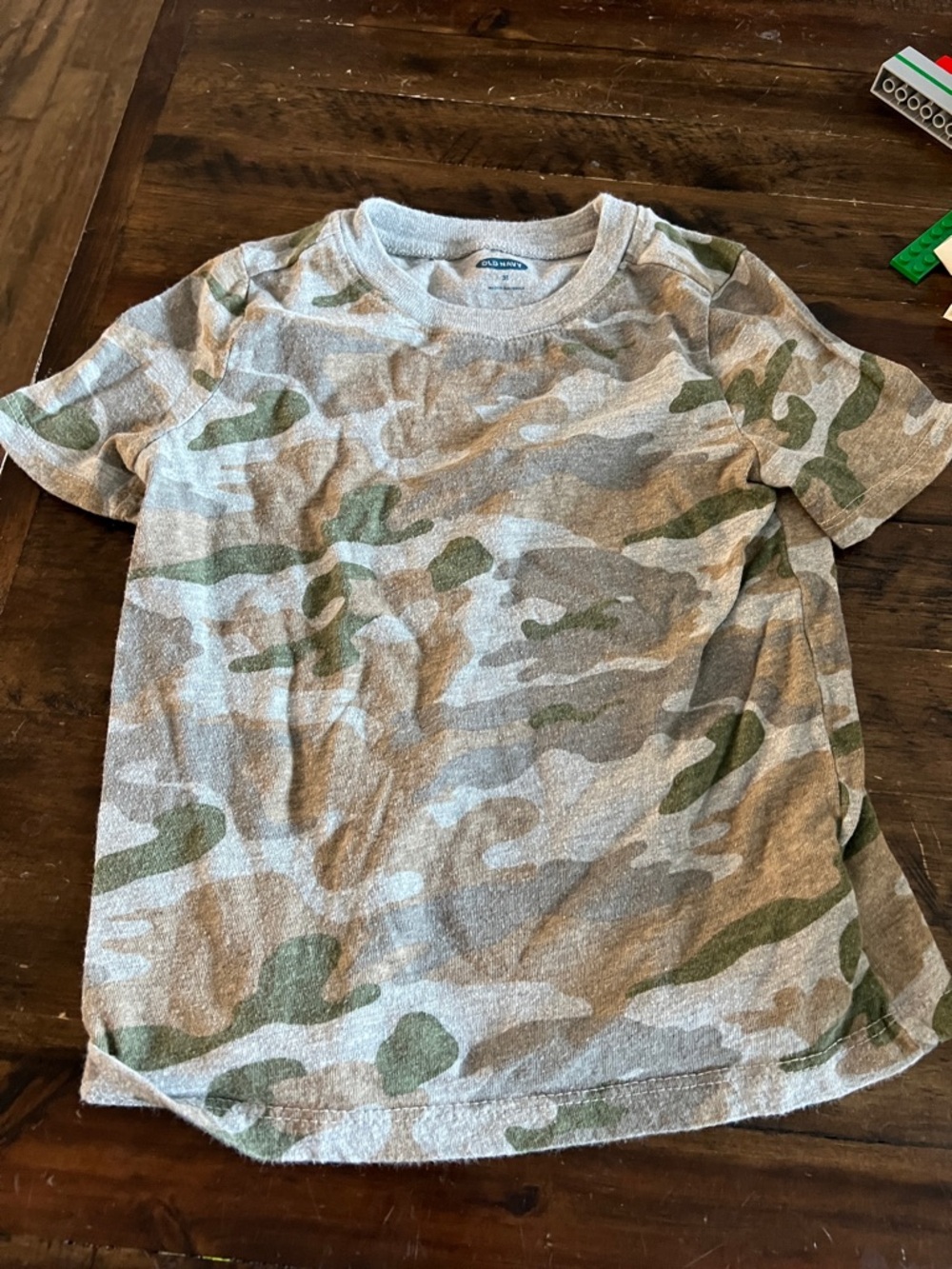 Old Navy Boys' Camo Short Sleeve Tee - Gray & Green